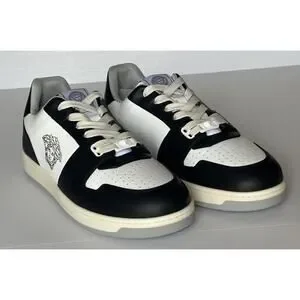 Versace | Shoes | Versace Medusa Mens Blackwhite Leather  display picture 1